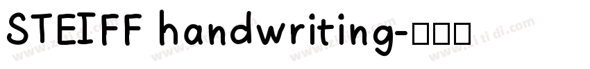 STEIFF handwriting字体转换